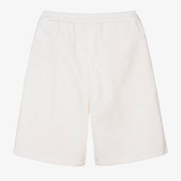 Balmain-Кремовые шорты из хлопкового твила | Childrensalon Outlet