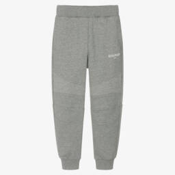 Balmain-Мягкие серые хлопковые джоггеры для мальчиков | Childrensalon Outlet