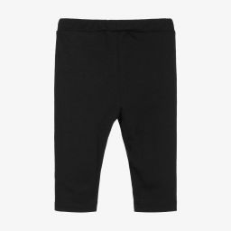 Balmain-Girls Black Logo Leggings | Childrensalon Outlet