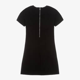 Balmain-Girls Black Milano Jersey Diamanté Dress | Childrensalon Outlet