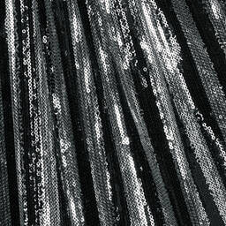 Balmain-Girls Black & Silver Sequin Skirt | Childrensalon Outlet