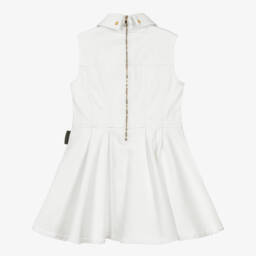 Balmain-Шикарное белое джинсовое платье без рукавов для девочек | Childrensalon Outlet