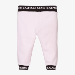 Balmain-Розовые хлопковые джоггеры для девочек | Childrensalon Outlet