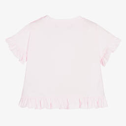 Balmain-Розовая хлопковая футболка | Childrensalon Outlet