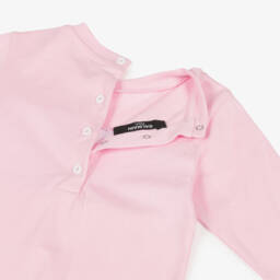 Balmain-طقم بناتي ناعم من القطن الوردي | Childrensalon Outlet