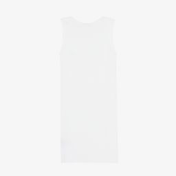 Balmain-Girls White & Gold Logo Dress | Childrensalon Outlet