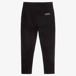 Balmain-Черные джинсы с логотипом для подростков | Childrensalon Outlet