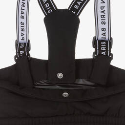Balmain-Teen Black Padded Ski Salopettes | Childrensalon Outlet