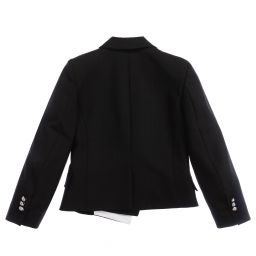 Balmain-Teen Black & White Blazer | Childrensalon Outlet