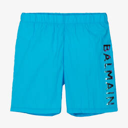 Balmain-Голубые плавки-шорты для подростков | Childrensalon Outlet