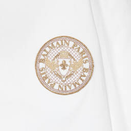 Balmain-Teen Boys White Cotton Shirt | Childrensalon Outlet