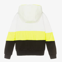 Balmain-Teen Boys White Zip-Up Hoodie | Childrensalon Outlet