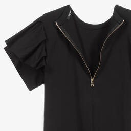 Balmain-Teen Girls Black Jersey Dress | Childrensalon Outlet