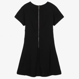 Balmain-Teen Girls Black Logo Dress | Childrensalon Outlet