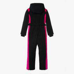 Balmain-Черно-розовый зимний комбинезон для подростков | Childrensalon Outlet