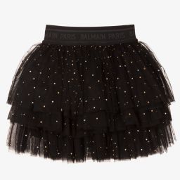 Balmain-Teen Girls Black Tutu Skirt | Childrensalon Outlet