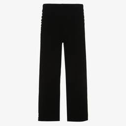 Balmain-Широкие черные вязаные брюки | Childrensalon Outlet