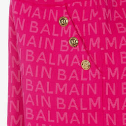 Balmain-Teen Girls Pink Knitted Shorts | Childrensalon Outlet