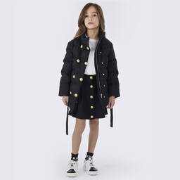 Balmain-Teen Girls White Diamanté T-Shirt | Childrensalon Outlet