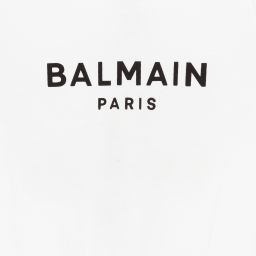 Balmain-Teen Girls White Logo Dress | Childrensalon Outlet