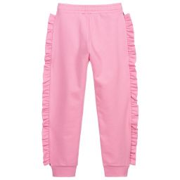 Balmain-Teen Pink Logo Joggers | Childrensalon Outlet