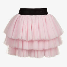 Balmain-Teen Pink & White Tulle Skirt | Childrensalon Outlet