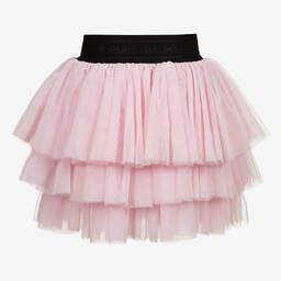 Balmain-Teen Pink & White Tulle Skirt | Childrensalon Outlet
