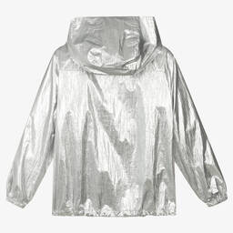 Balmain-Серебристая куртка на молнии для подростков | Childrensalon Outlet