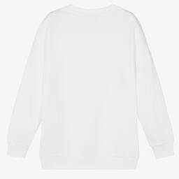 Balmain-Белый свитшот для подростков | Childrensalon Outlet