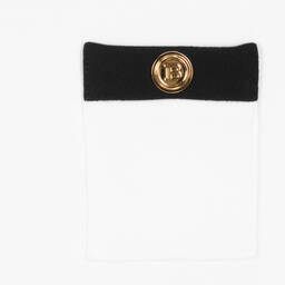 Balmain-Черно-белое платье с пайетками | Childrensalon Outlet