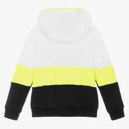 بالمان -توب هودي بسحّاب قطن جيرسي لون أبيض للأولاد | Childrensalon Outlet