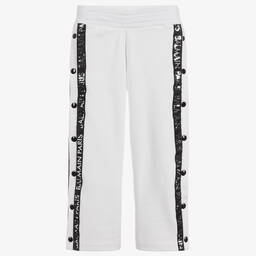 Balmain-White Cotton Logo Joggers | Childrensalon Outlet