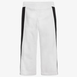 Balmain-White Cotton Logo Joggers | Childrensalon Outlet