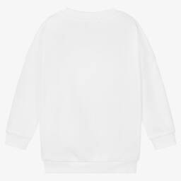 بالمان -سويتشيرت قطن لون أبيض | Childrensalon Outlet