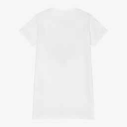 بالمان -فستان تيشيرت قطن لون أبيض | Childrensalon Outlet