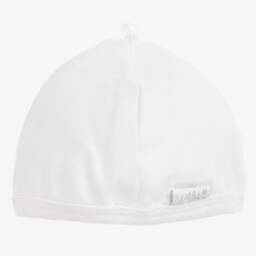 Bam Bam-Girls Soft White Cotton Cap | Childrensalon Outlet