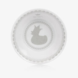 Bam Bam-Бело-серебристый комплект посуды из меламина | Childrensalon Outlet