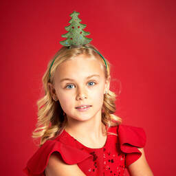 Bari Lynn-Green Christmas Tree Hairband | Childrensalon Outlet