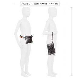 Bari Lynn-Поясная сумка серебристого цвета (22 см) | Childrensalon Outlet