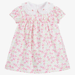 Beatrice & George-Розовое хлопковое платье с трусиками | Childrensalon Outlet