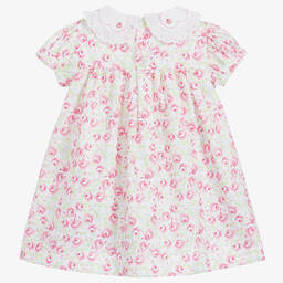 Beatrice & George-Розовое хлопковое платье с трусиками | Childrensalon Outlet