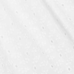 بياتريس آند جورج-طقم فستان برودوري انجليز لون أبيض للمولودات | Childrensalon Outlet