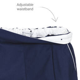 Beatrice & George-Комплект белого и темно-синего цвета с шортами | Childrensalon Outlet