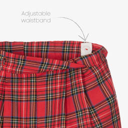 بياتريس آند جورج-بدلة رسمية أطفال ولادي قطن تارتان لون أحمر و أزرق | Childrensalon Outlet