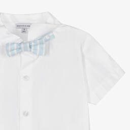 Beatrice & George-Boys Classic Blue Striped Ensemble | Childrensalon Outlet