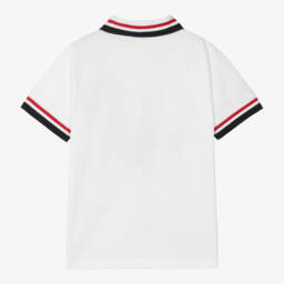 Beatrice & George-Классическая белая рубашка поло для мальчиков | Childrensalon Outlet