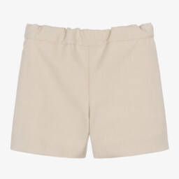 Beatrice & George-Boys Creamy Monogrammed Polo Set | Childrensalon Outlet