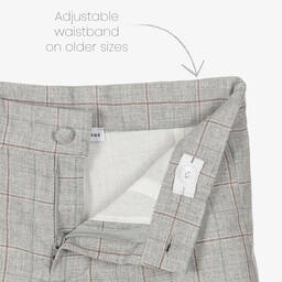 Beatrice & George-Комплект с шортами в серую клетку из хлопка | Childrensalon Outlet