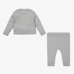Beatrice & George-Boys Grey Knit Two-Piece Set | Childrensalon Outlet