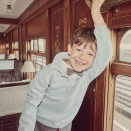 Beatrice & George-Boys Light Blue Cotton Henley Jumper | Childrensalon Outlet